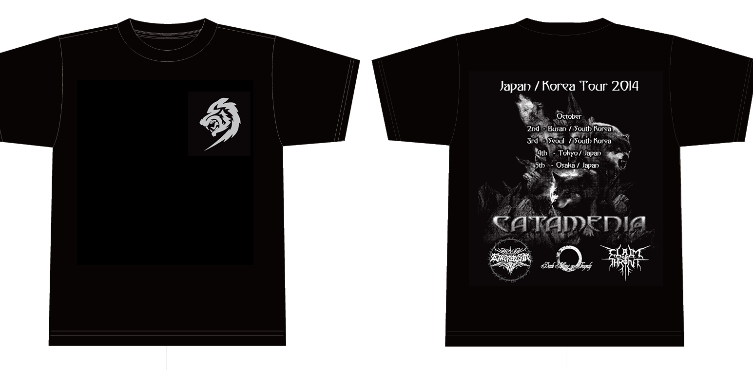 CATAMENIA Japan/Korea Tour T-Shirt - Mono : M